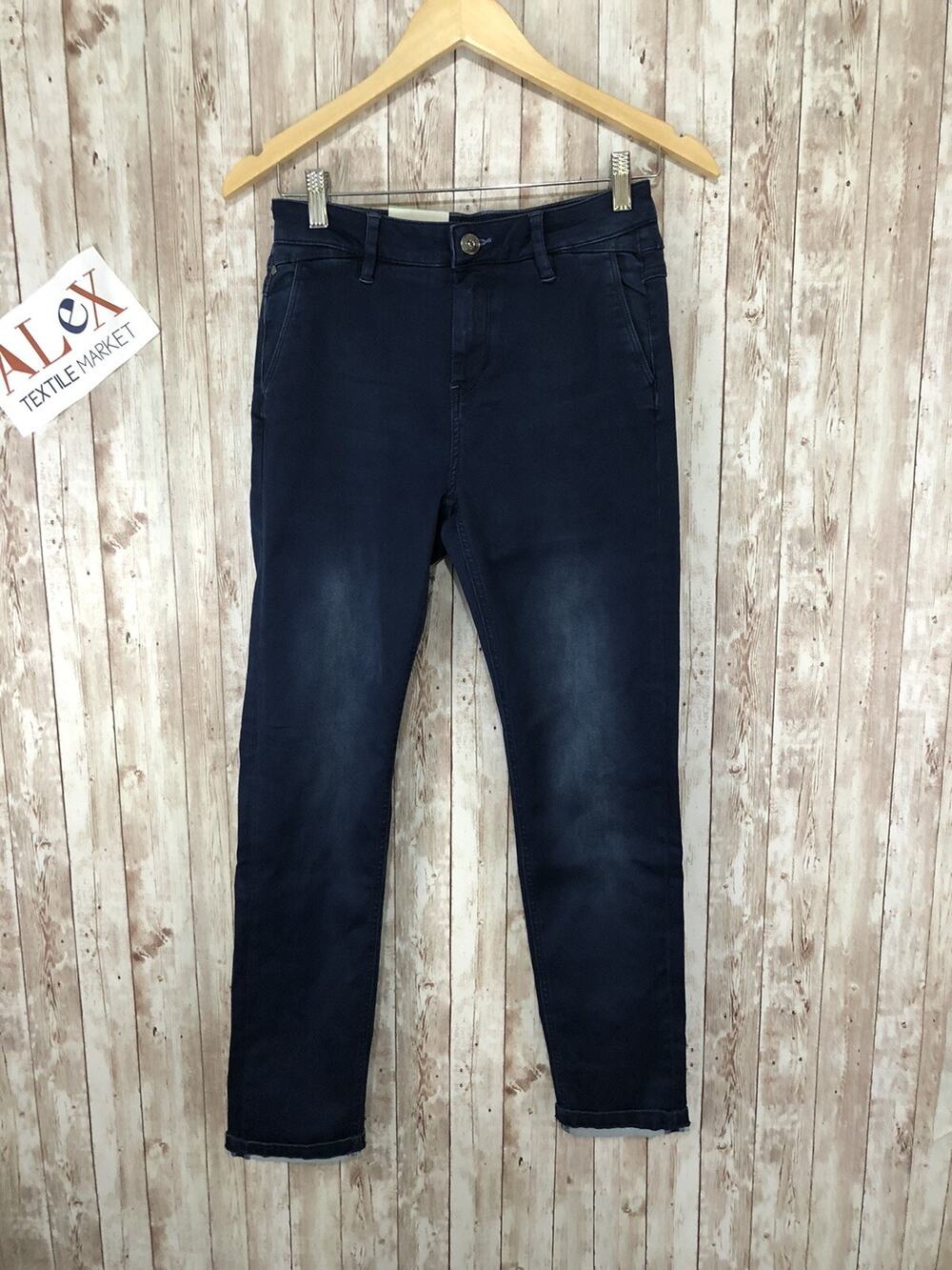 Bonobo Jeans Womens 00 Blue Boyfriend Denim Pants Stretch Indigo N41